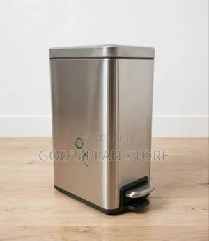 Pedal Step on Dust Bins Metallic
