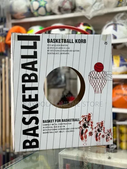 45cm Metal Construction Basketball Ring With Net Mounting HardWare