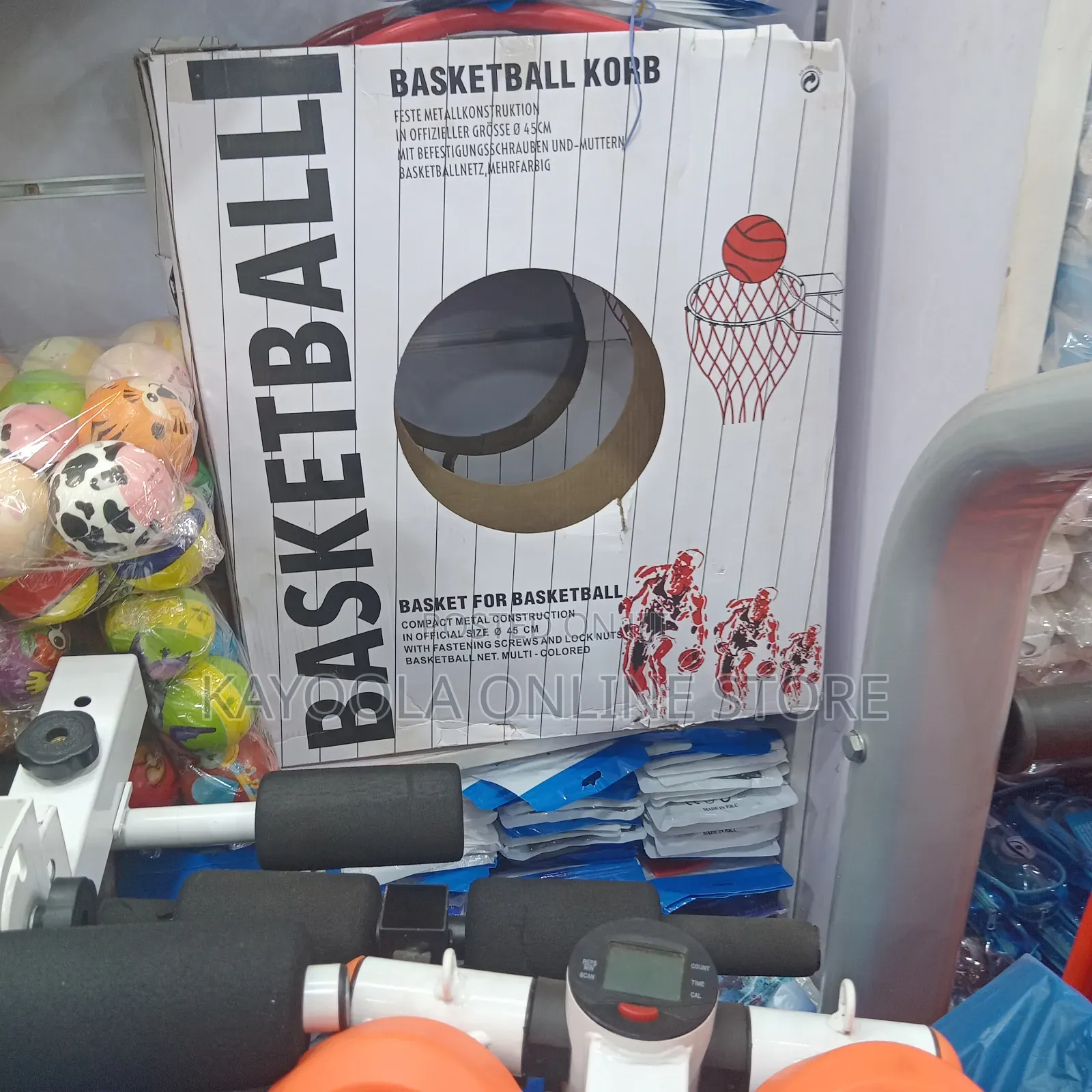 45cm Metal Construction Basketball Ring With Net Mounting HardWare