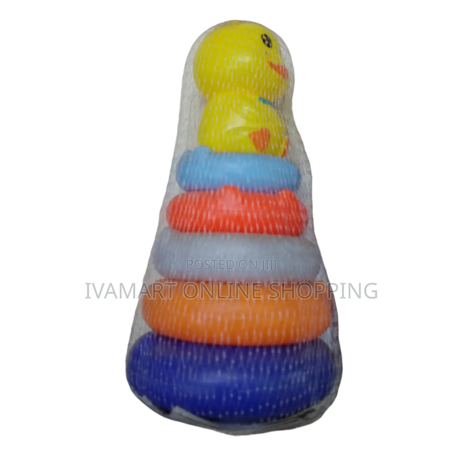 Stacking Rings Toy With a Duck-Shaped Topper