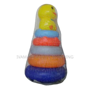 Stacking Rings Toy With a Duck-Shaped Topper