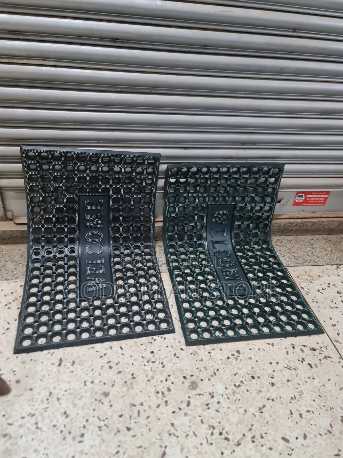 Honeycomb Indoor Outdoor Rubber Doormat Rubber Doormat