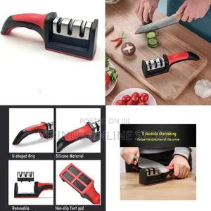 3/4 Stage Kitchen Knife Sharpener Handheld Multi-Function Quick