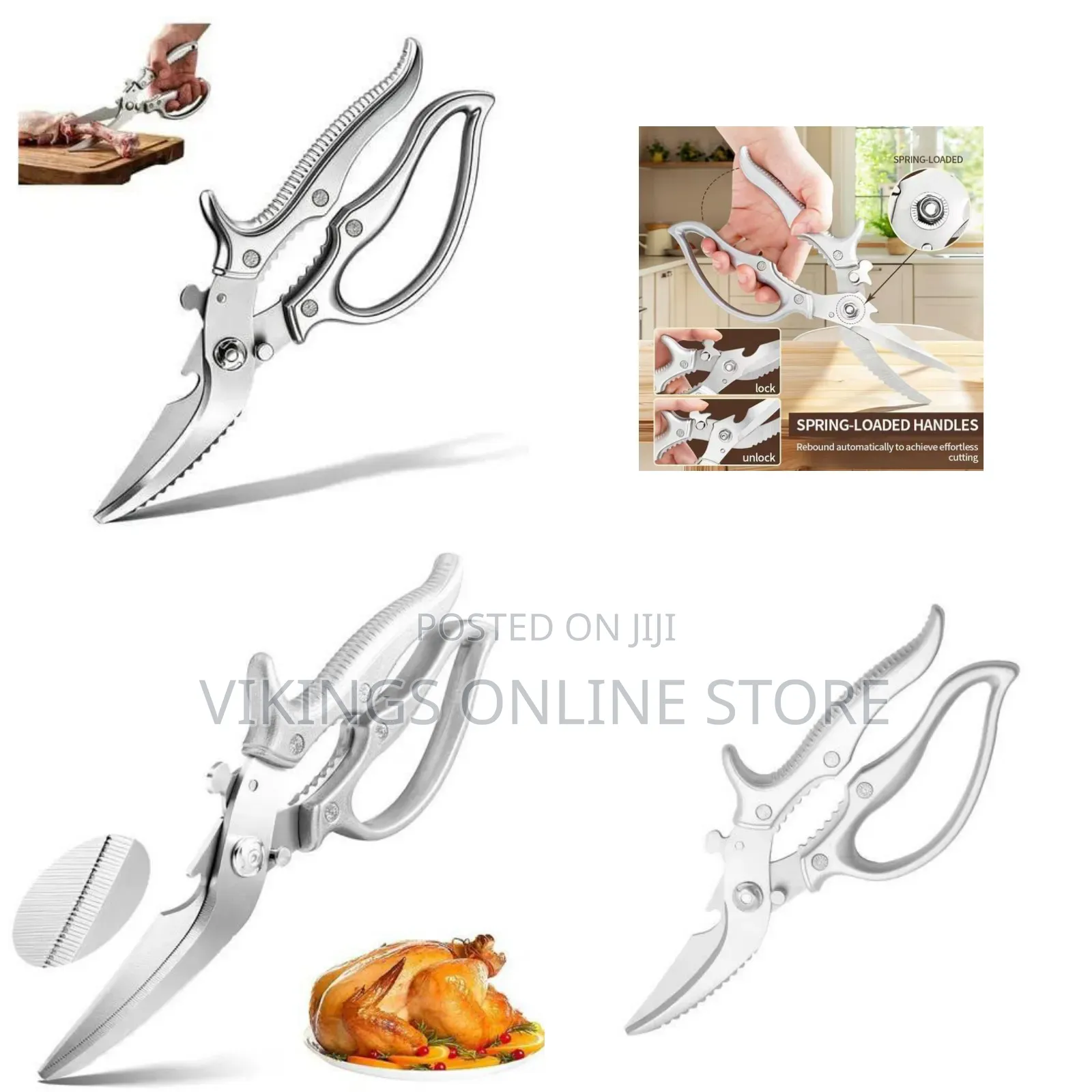 Poultry Shears, Kitchen Scissors for Food, All Purpose Heavy Duty