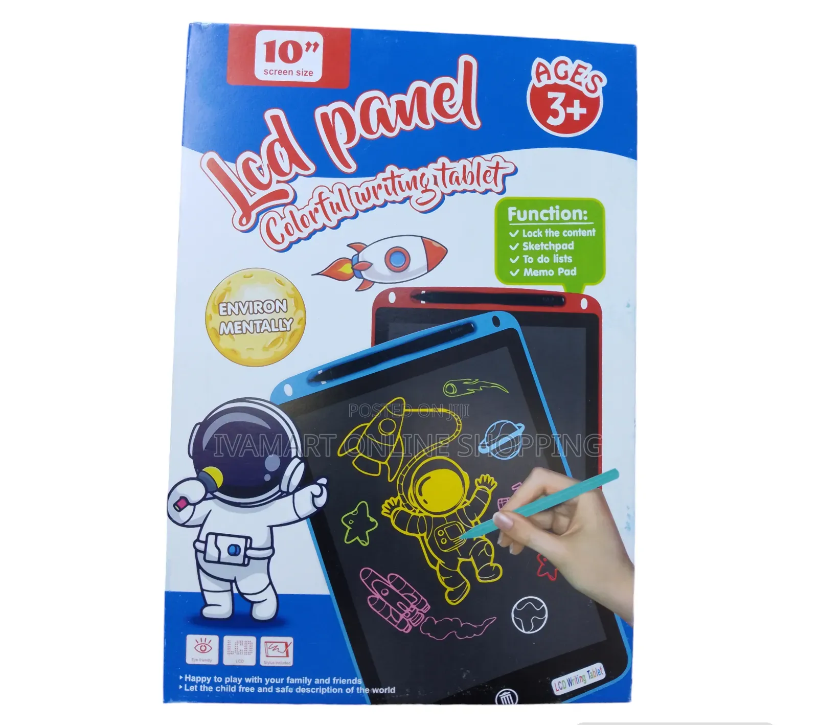 10" LCD Writing / Drawing Tablet Toy for Kids - Smart Way to Write