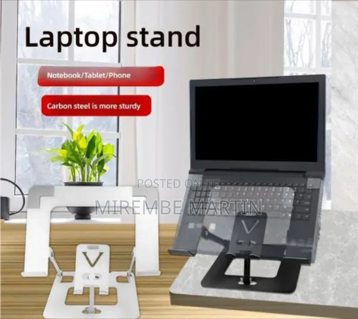 Ergonomic Dual Laptop Phone Stand – Fully Adjustable Foldable