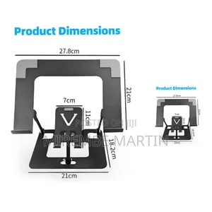 Ergonomic Dual Laptop Phone Stand – Fully Adjustable Foldable