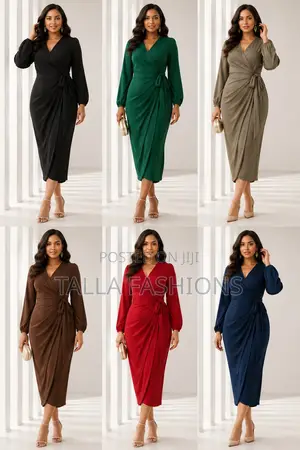 Wrapper Satin Dress