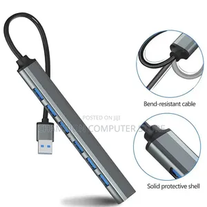 Type-C / USB 3 .0 to 7 Port USB HUB – Supper Slim – Up to 5Gbps