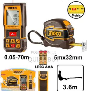 INGCO Laser Distance Detector Combo Kit