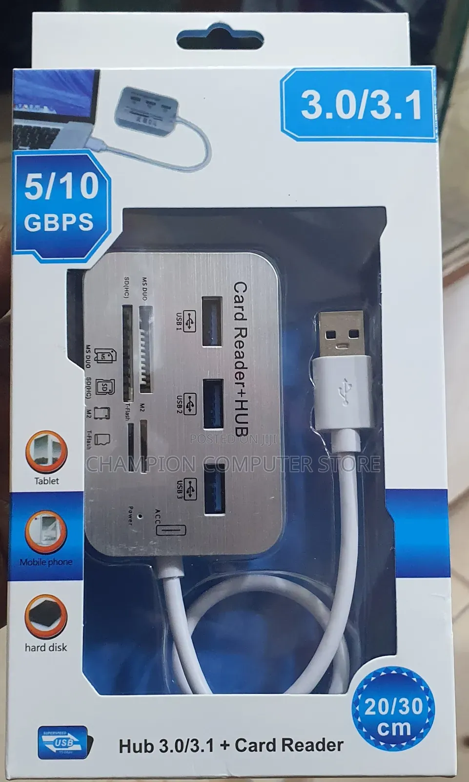 3.0 USB Hub 3ports + Card Reader