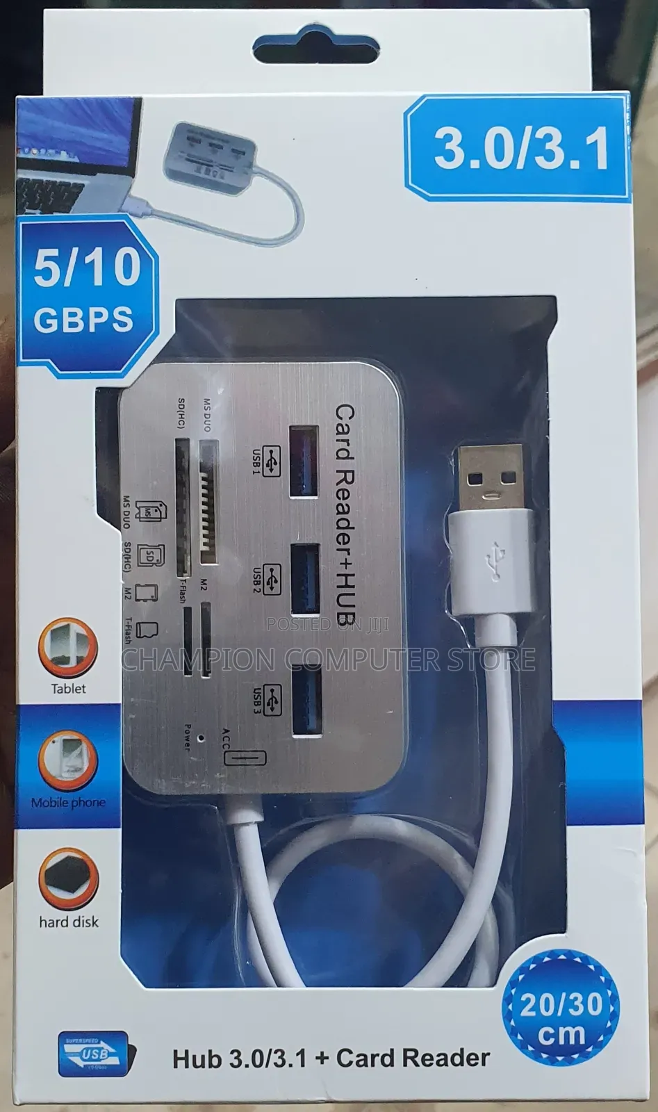 3.0 USB Hub 3ports + Card Reader