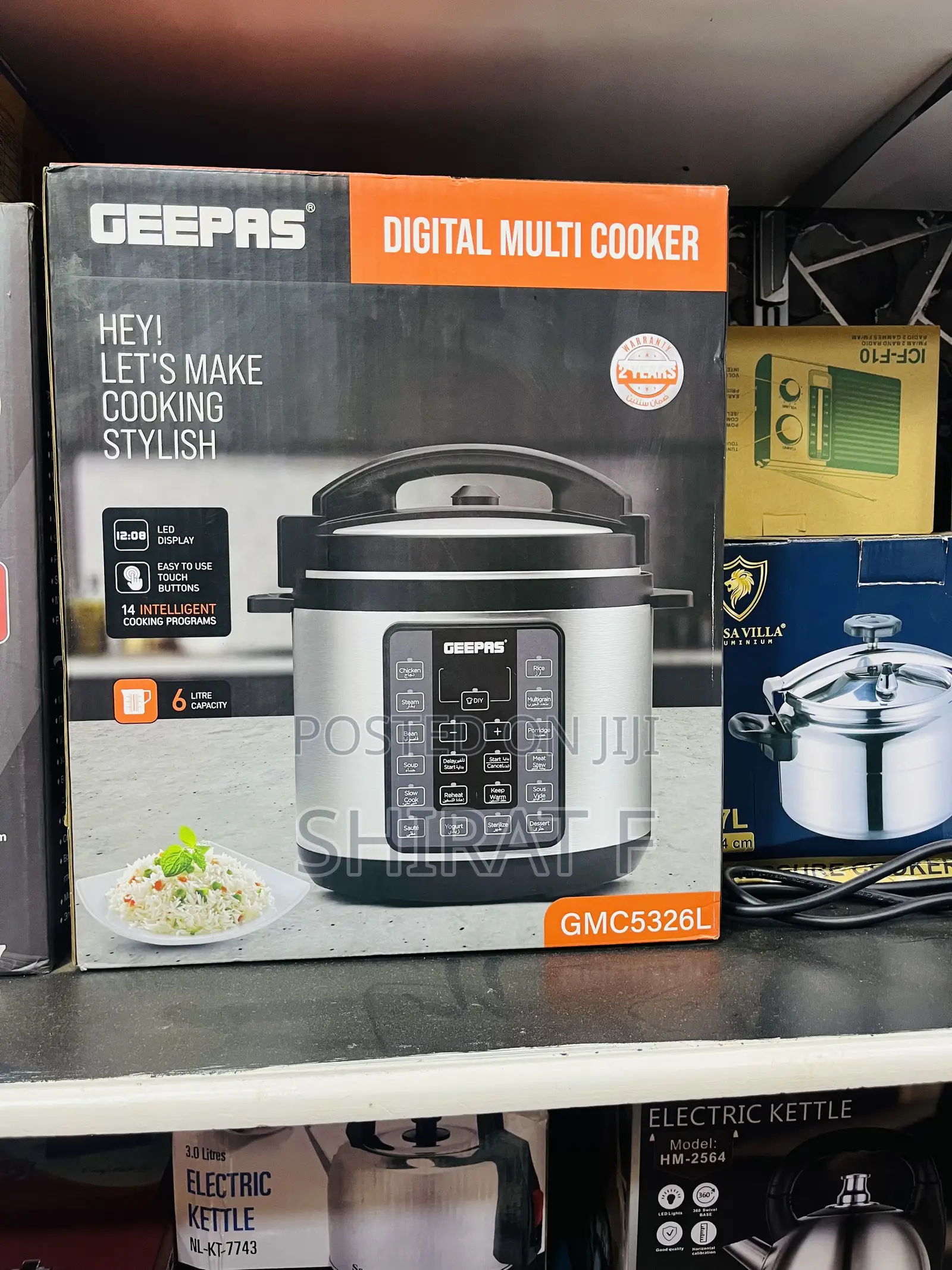 Geepas Digital Multi Cooker 6litre