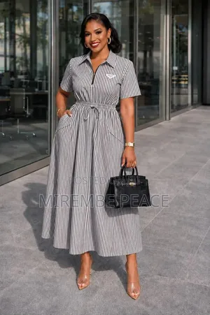 Quarter Zip Midi Dresses