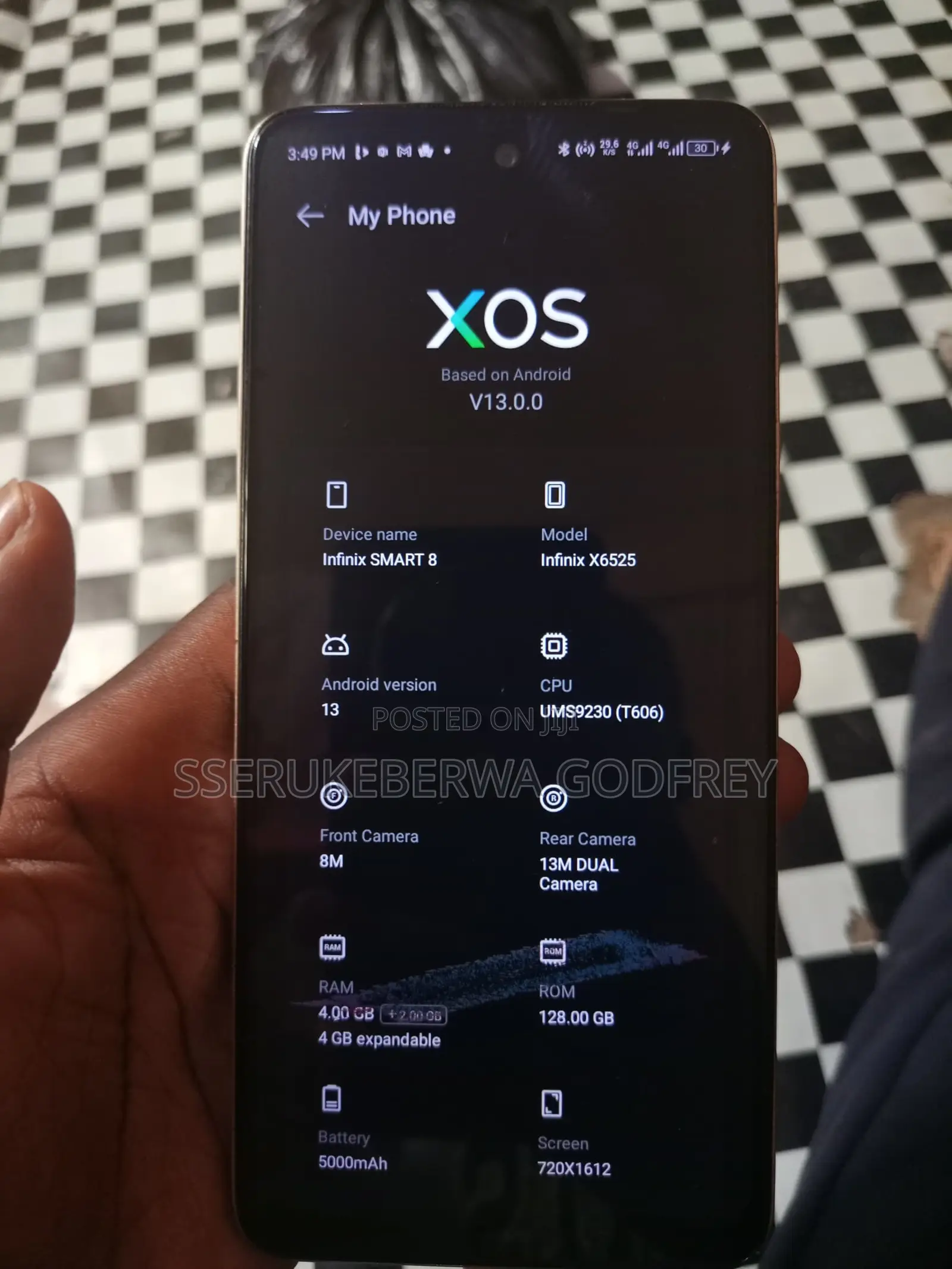 Infinix Smart 8 128 GB Gold