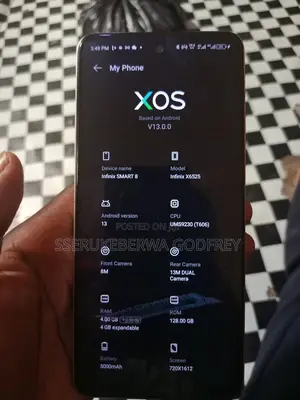 Infinix Smart 8 128 GB Gold
