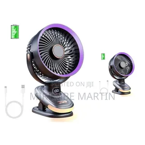 Auto Oscillating Table Fan 6.5-Inch, Timer, Digital Display, Night