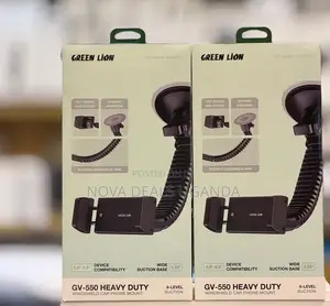 Green Lion GV-550 Windshield Car Phone Holder for iPhone, Samsung