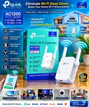 AC1200 Mesh Wi-Fi Range Extender