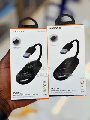 Porodo Play X 5.0 Wireless Apple Car Play Adapter