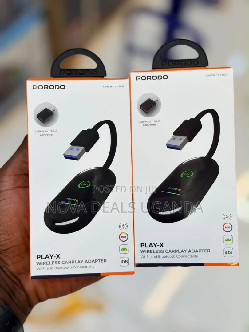 Porodo Play X 5.0 Wireless Apple Car Play Adapter