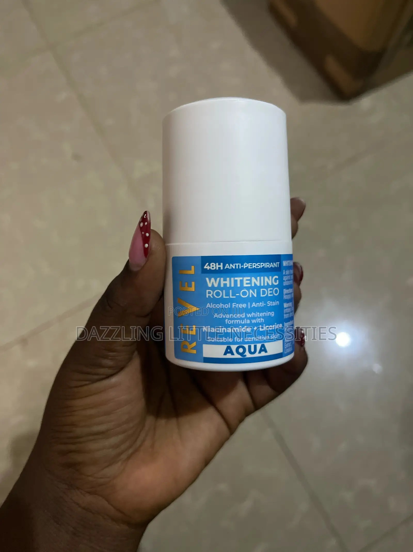 Revel Whitening Roll-on Deodorant - Aqua
