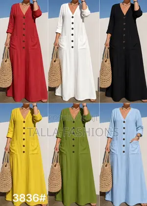 Long Linenin Dress