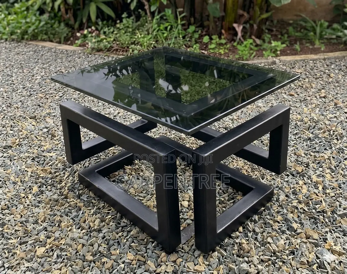 Designer Table, German Quality Ugandan Made, 1cm Glass Top