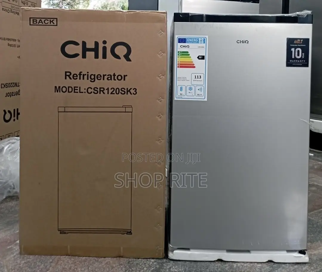 CHIQ 120 Liters Single Door Refrigerator Sliver