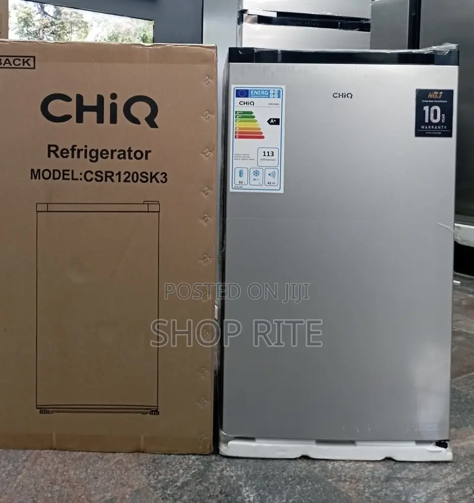 CHIQ 120 Liters Single Door Refrigerator Sliver
