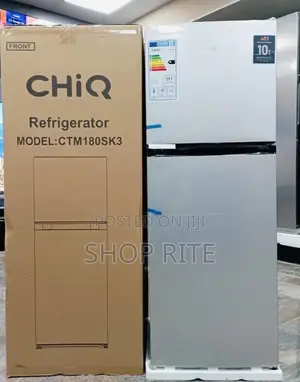 CHIQ 180 Liters Double Door Refrigerator Sliver
