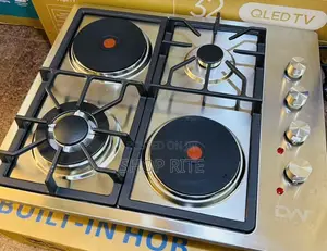 DW 2gas 2 Electric Stainless Steel Built in Hob