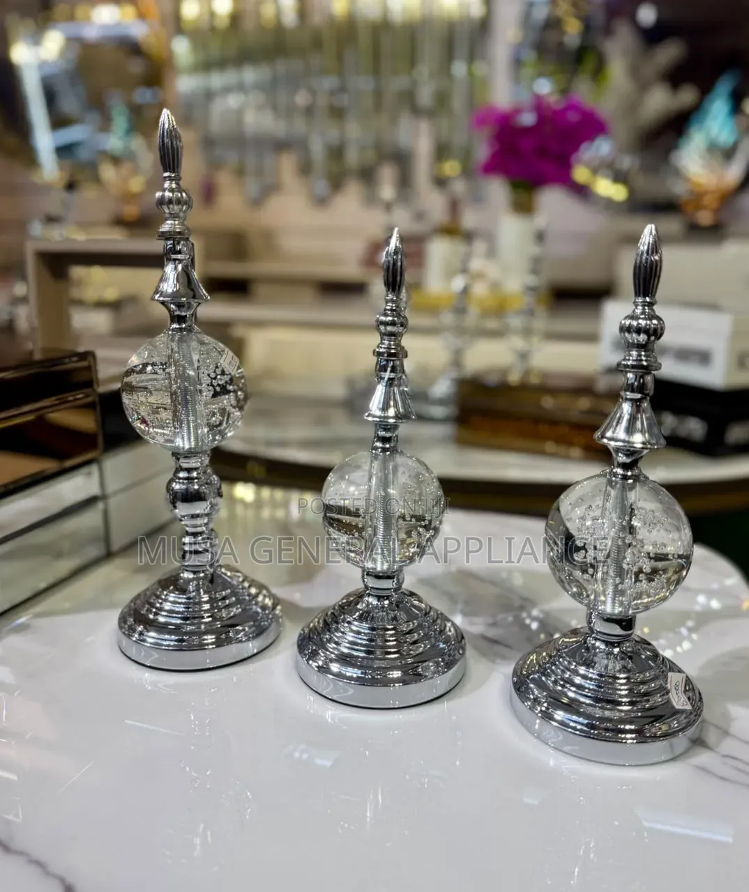 Decorative Prism en Metal Table Top