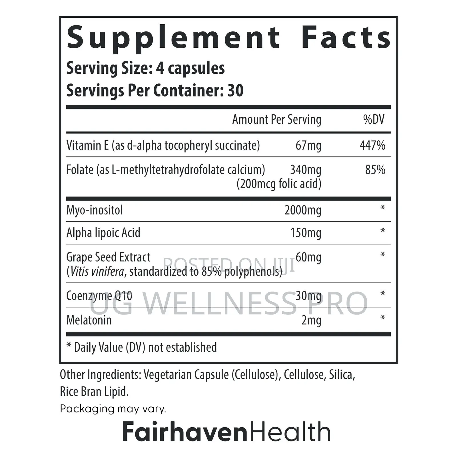 Fairhaven Health, Ovaboost for Women, 120 Capsules