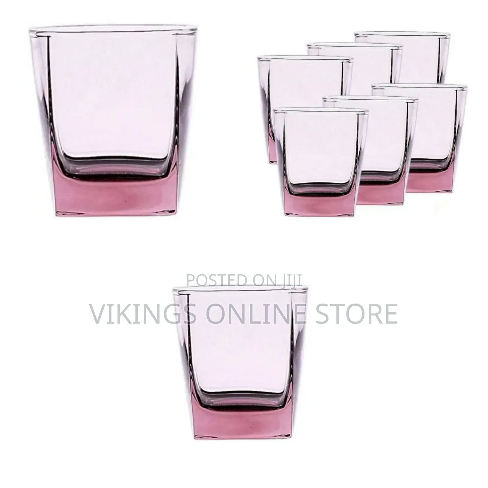 Luminarc 6 Piece Short Luminarc Multi-Functional Glasses-Purple