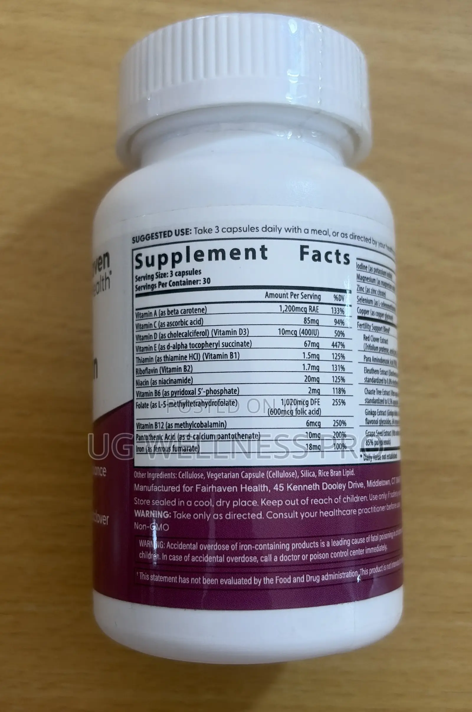 Fairhaven Health, Fertilaid for Women, 90 Capsules