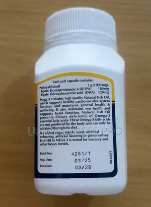 Zifam MEGA 3 Salmon Oil Marine Lipid Concentrates 100 Caps