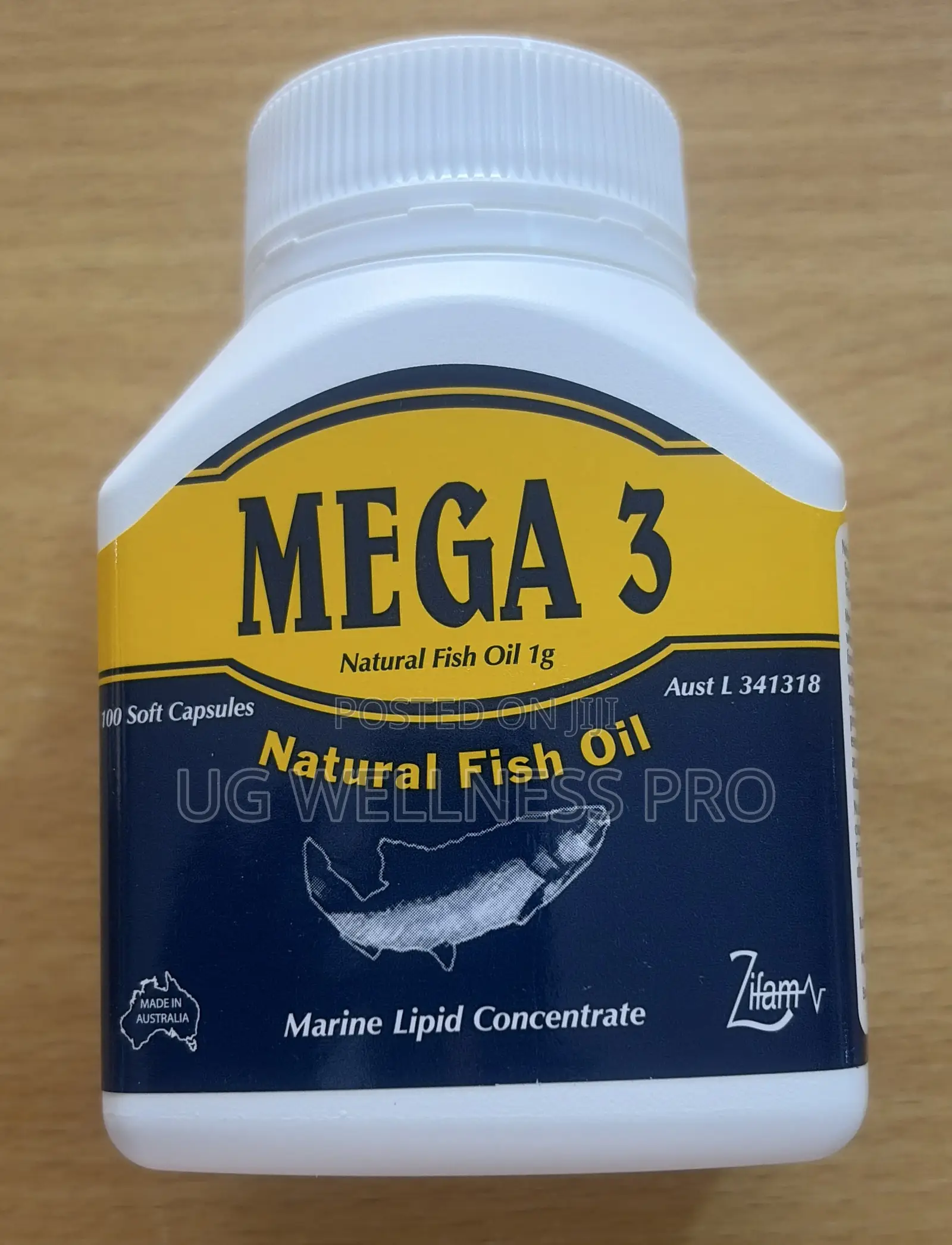 Zifam MEGA 3 Salmon Oil Marine Lipid Concentrates 100 Caps