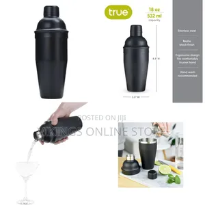 True Ash Stainless Steel Cocktail Shaker for Cold Brew Cocktails