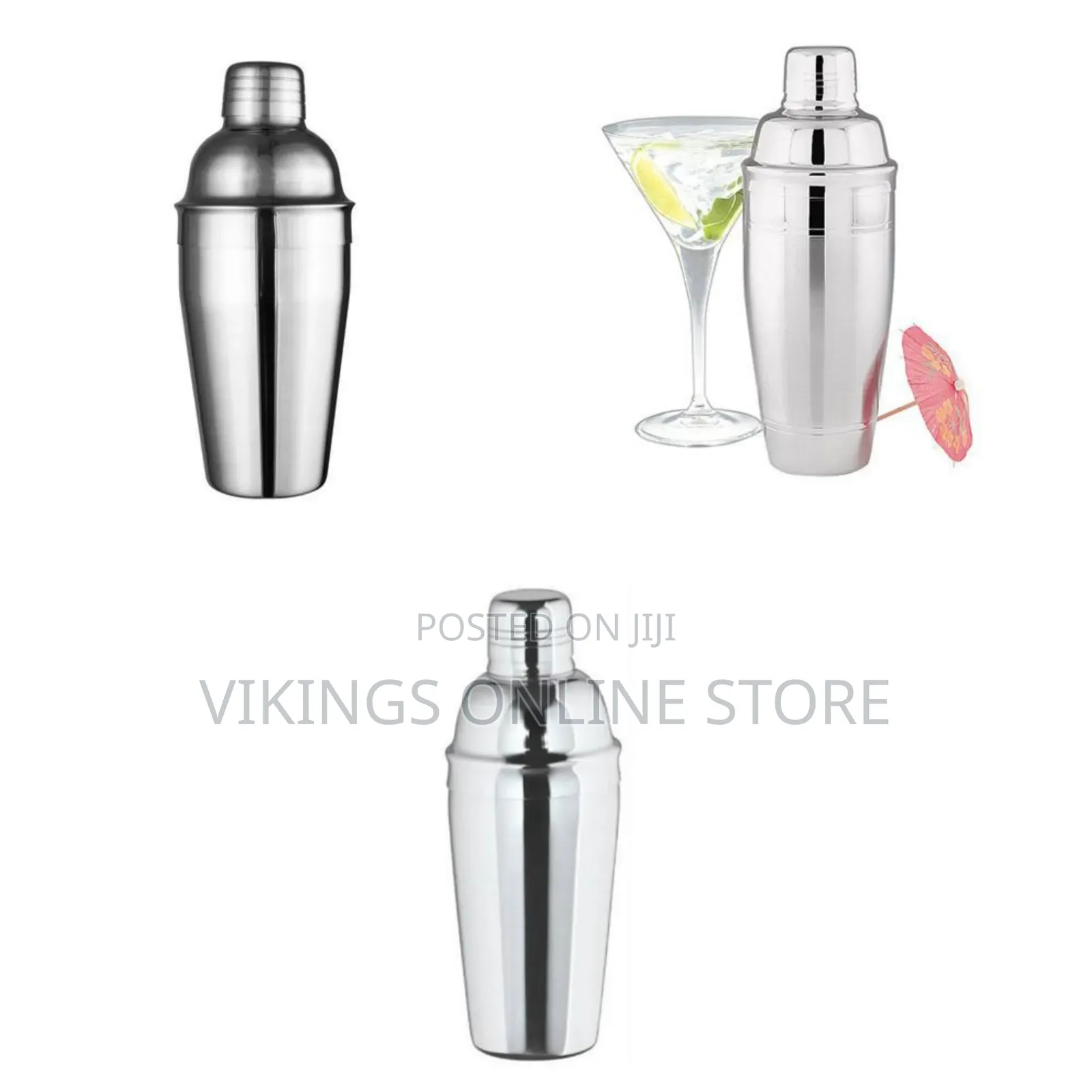 Classic Cocktail Shaker - 700ml- Silver