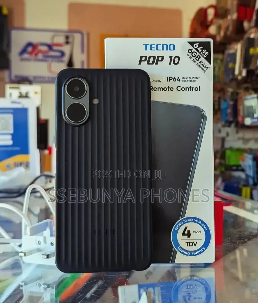 New Tecno Pop 10 64 GB Black