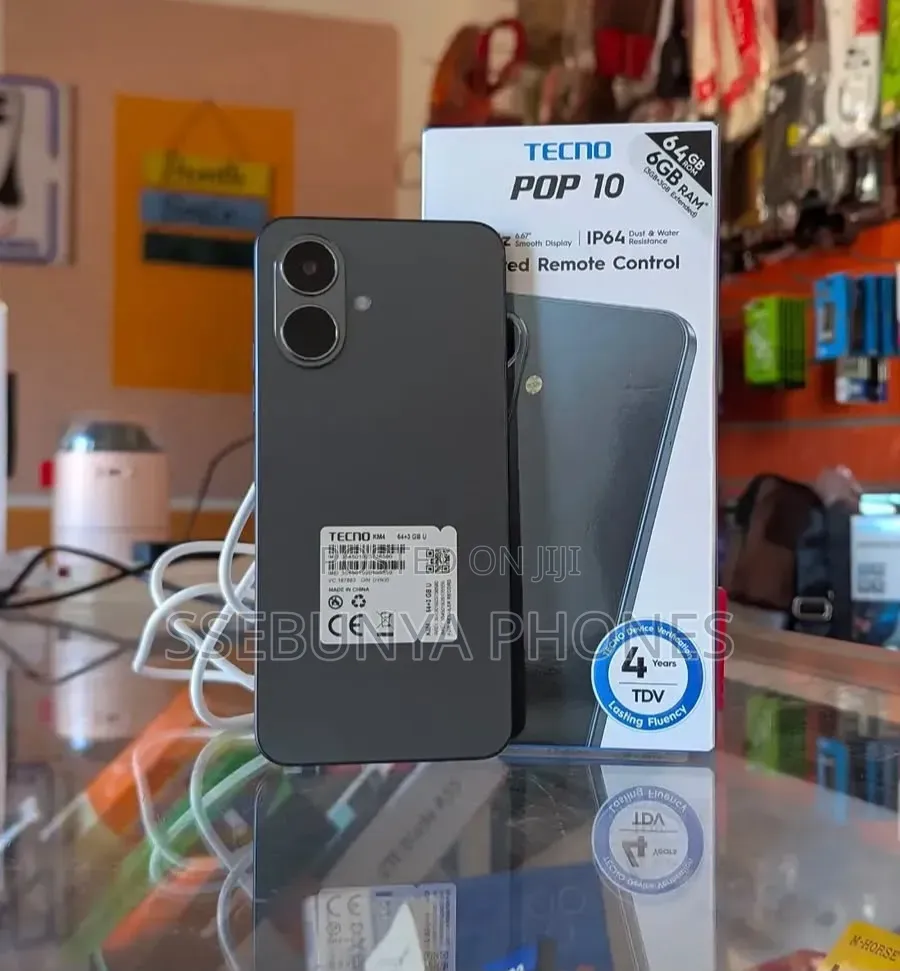New Tecno Pop 10 64 GB Black