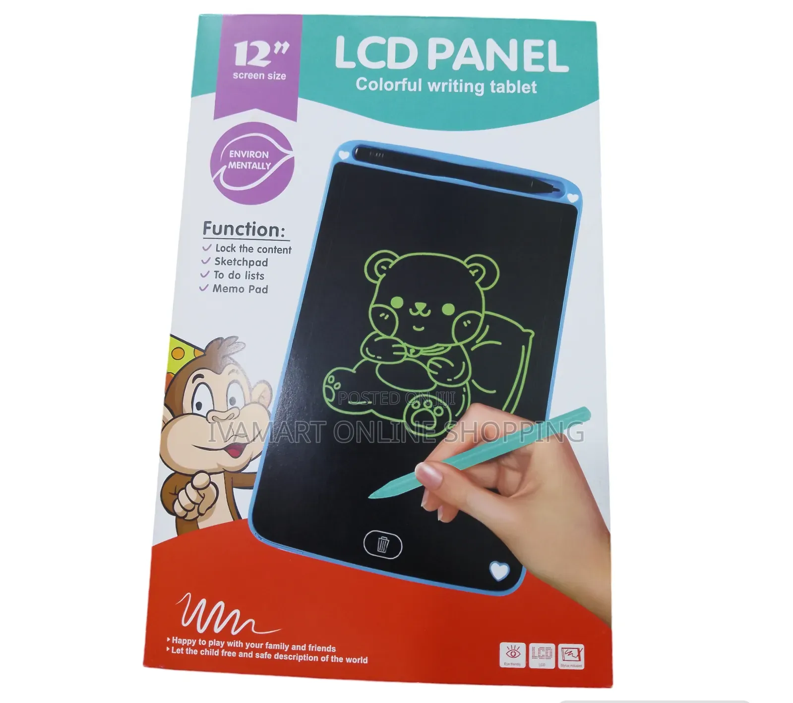 12" LCD Writing Drawing Tablet Toy for Kids - Smart Way to Write