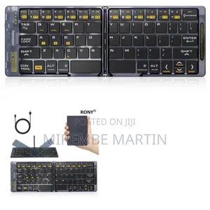 Foldable Bluetooth Keyboard: Rechargable Wireless Bluetooth Keyboard