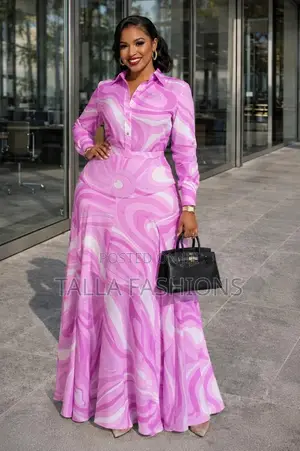 Long Matching Skirt and Blouse