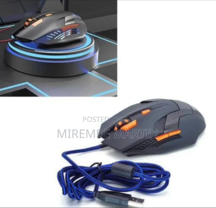 Wired Gaming Mouse 6 Mouse Buttons USB Cable for Laptop Computer