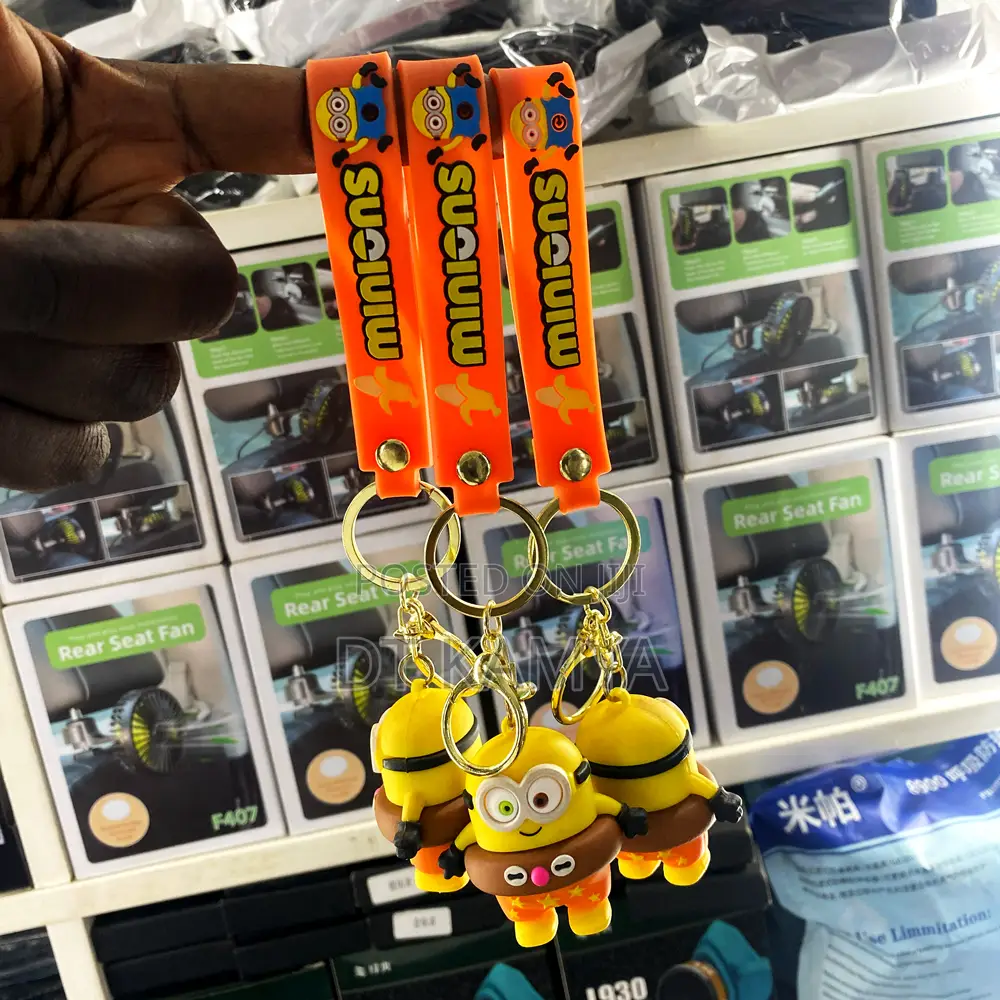 Minions Cartoon Fun Beautiful Car Key Holders / Key Rings / Gift Chain