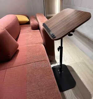 Adjustable C-Shaped Side Table 360° Swivel Tilt