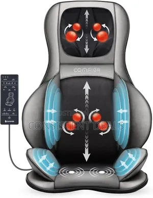 Back Neck Massager With Heat, 2D Ro 3D Kneading Massage Chair Pad