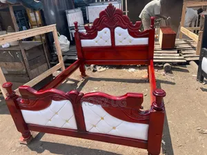 White Leather Bed